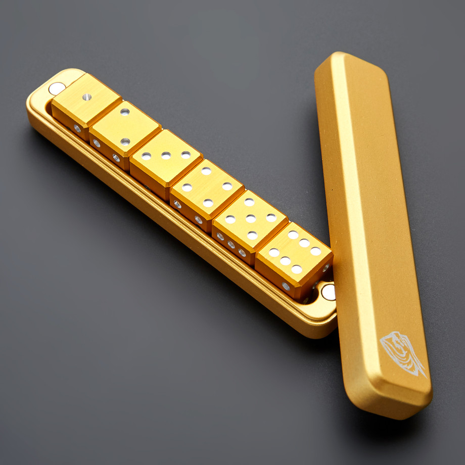 Gravity Dice Machined Aluminum Dice Touch of Modern