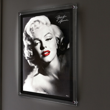 Marilyn Monroe // MightyPrint™ Wall Art // Backlit LED Frame