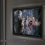 Freddy Vs Jason // MightyPrint™ Wall Art // Backlit LED Frame