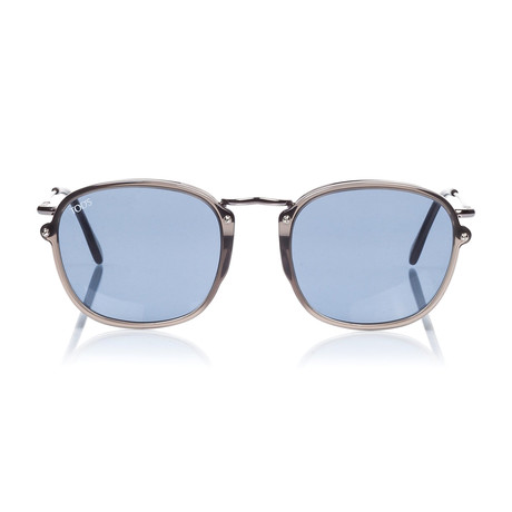 Tod's // Men's Square Sunglasses // Grey + Blue