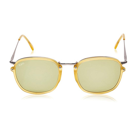 Tod's // Men's Square Sunglasses // Shiny Yellow + Green