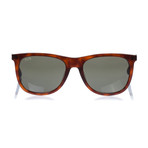 Tod's // Classic Squared Sunglasses // Havana + Green