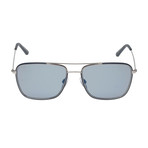 Tod's // Men's Metal Navigator Sunglasses // Shiny Blue + Smoke Mirror