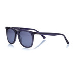 Tod's // Classic Squared Sunglasses // Blue + Smoke