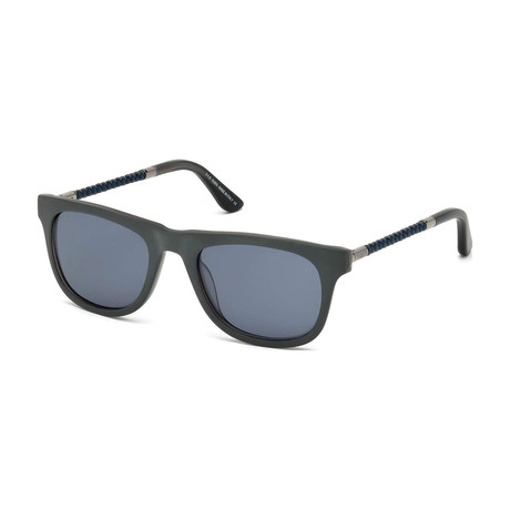 Tod's // New Squared Sunglasses // Gray + Blue
