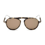 Tod's // Men's Classic Specs Sunglasses // Havana + Brown