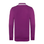 Polo Shirt Long Sleeve // Purple (L)