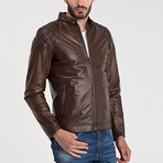 Leather Jacket // Brown (XL)