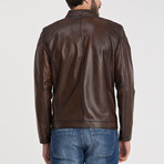 Leather Jacket // Brown (2XL)