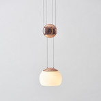 JoJo II LED Pendant (Copper + Glass)