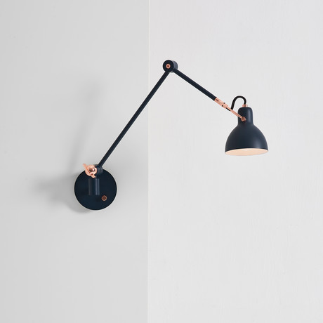Laito Gentle Table Lamp // Navy + Copper
