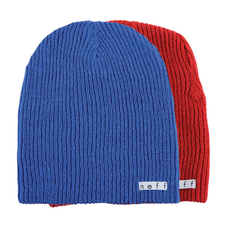Daily Reversible Beanie Neff // Blue + Red