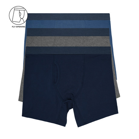 Open Fly Boxer Brief Dress Blues // Pack of 3 (S)