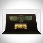 Ancient Egyptian Authentic Blue Faience Winged Scarab // Museum Display