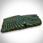 Ancient Egyptian Authentic Blue Faience Winged Scarab // Museum Display