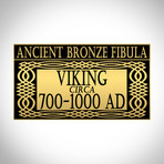 Ancient Viking Authentic Bronze Fibula // Museum Display
