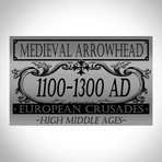 Ancient Medieval Crusader Arrow Head // Museum Display