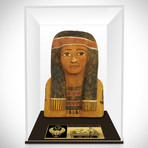 Ancient Egyptian Authentic Large Female Funerary Mask // Museum Display