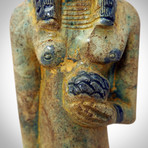 Ancient Egyptian Authentic Xl Anput Faience Stone Statue // Museum Display