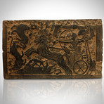 Ancient Egyptian 'Chariot Hunting' Tomb Stone Wall // Museum Display