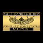 Ancient Egyptian Authentic God Horus Limestone Tomb Statue // Museum Display