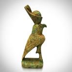Ancient Egyptian Authentic God Horus Limestone Tomb Statue // Museum Display