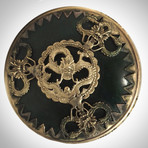 Vintage Buddhist Ga'U // Jade & Silver Amulet Box