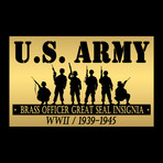 WWII Authentic 1939-1945 Us Army Officer Insignia // Museum Display