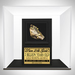 Pure Gold Authentic Quartz Slab // Museum Display