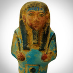 Ancient Egyptian Authentic Polychrome Ushabti Tomb Statue // Museum Display