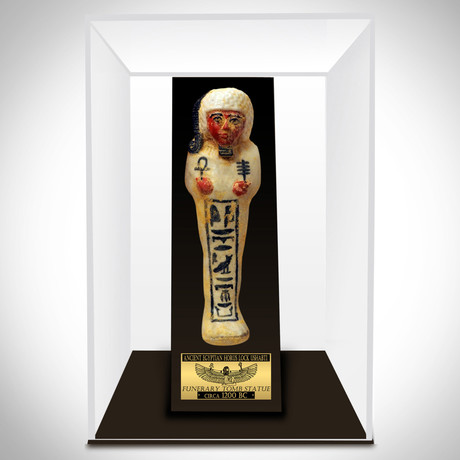 Ancient Egyptian Authentic God Horus Lock Ushabti Tomb Statue // Museum Display