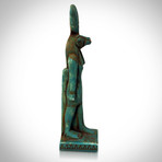 Ancient Egyptian Authentic Painted God Horus Ushabti Tomb Statue // Museum Display