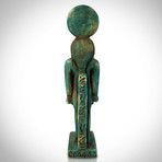 Ancient Egyptian Authentic Painted God Horus Ushabti Tomb Statue // Museum Display