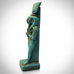 Ancient Egyptian Authentic Painted Goddess Isis Ushabti Tomb Statue // Museum Display