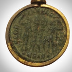 Ancient Roman Empire Authentic Coin Pendant // Museum Display (Pendant Only)