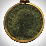 Ancient Roman Empire Authentic Coin Pendant // Museum Display (Pendant Only)