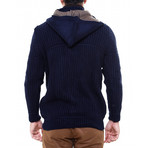 Lucas Knit Coat // Navy (XL)