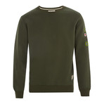 Hymn Crew Sweat With Cub Scout Badges // Green (XL)