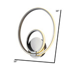 LED Hoop Sconce // Double