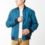 Harley Reversible Light Weight Bomber // Teal (L)