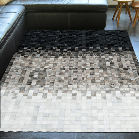 Pampera Rug // Ombre Pewter (5'L x 8'W)