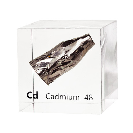 Lucite Cube // Cadmium