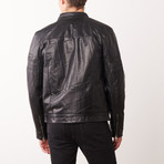 Zachary Leather Jacket // Black (4XL)