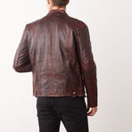 Giuseppe Leather Jacket // Pepsi (M)