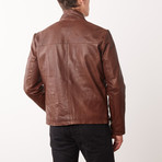 Lorenzo Leather Jacket // Chestnut (XL)