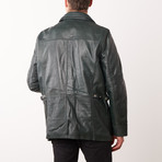 Antony Leather Jacket // Green (L)
