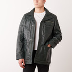 Antony Leather Jacket // Green (L)