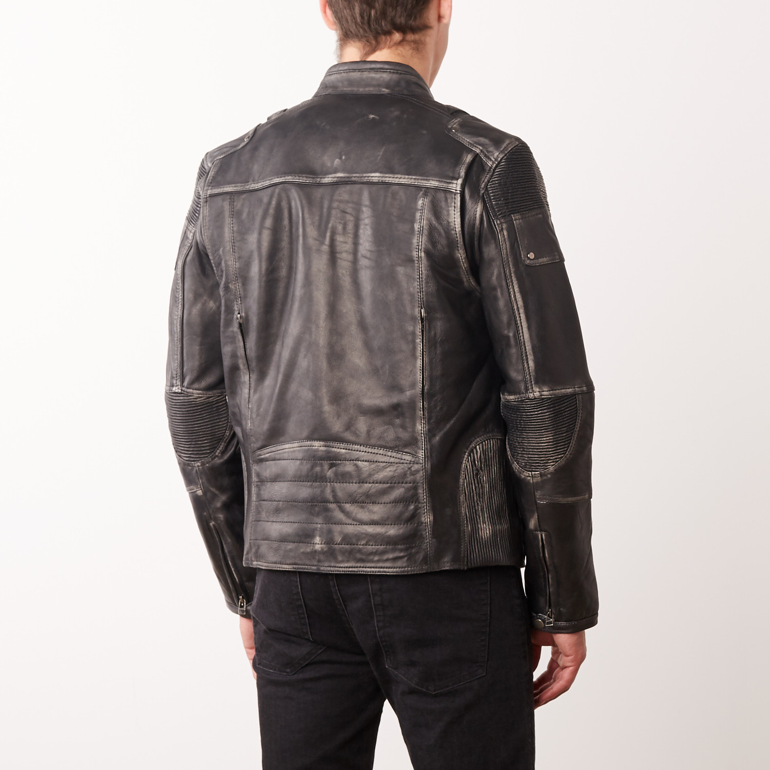 Clark Leather Jacket // Gray (L) - Helium - Touch of Modern