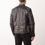 Clark Leather Jacket // Gray (XL)