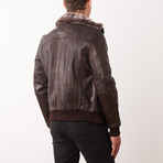 Eldridge Leather Jacket // Brown (M)
